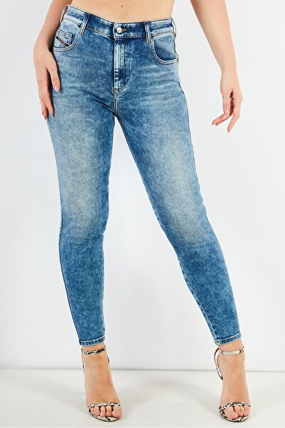 Diesel بنطلون جينز نسائي ضيق للغاية وقابل للتمدد باللون الأزرق