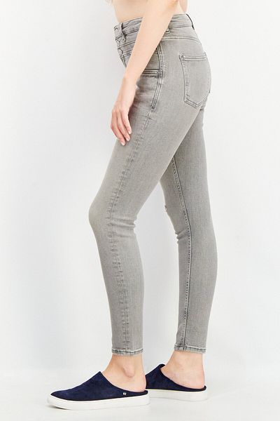 Esprit Women Skinny Fit High Rise Stretchable Denim, Grey