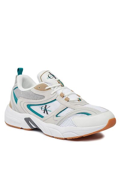 Calvin Klein White Logo Detailed Men's Shoes