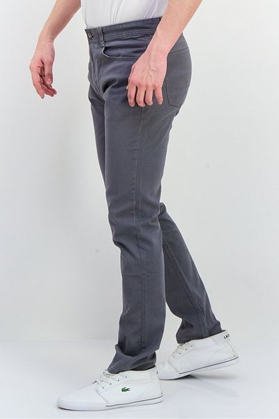 Henleys Men Long Fit Solid Chino Pants, Grey