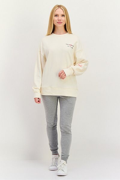 Puma Women Sportswear Fit Long Sleeves Training Sweatshirt, Cream
