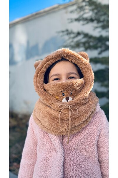 Genel Markalar Kahverengi Teddy Kulaklı Peluş Şapka