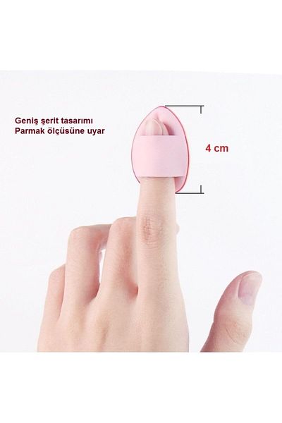 Tikatti Finger Makeup Sponge - Mini Puff Concealer Powder Sponge 4 Pieces