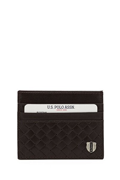 U.S. Polo Assn. Brown Men's Card Holder Plcuz7669