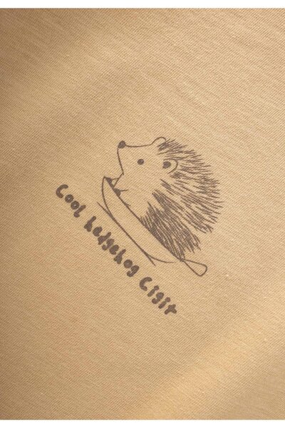 Cigit 1-5 Years Old Melon Printed Hedgehog T-Shirt