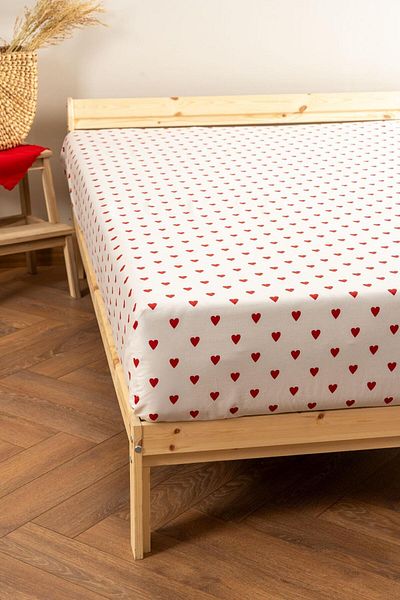 Soley |   Mix & Match |   Hearts |   100% Cotton Single Flat Sheet