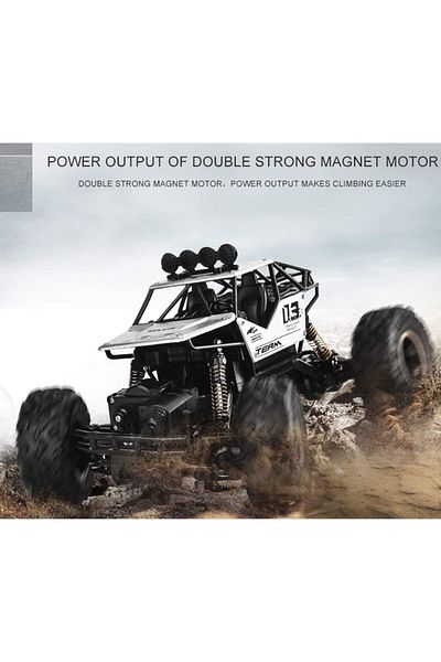 fulina 2.4GHz Remote Control Toy Cars, 1:16 Scale Alloy Four-wheel Drive RC Car