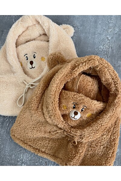 Genel Markalar Kahverengi Teddy Kulaklı Peluş Şapka