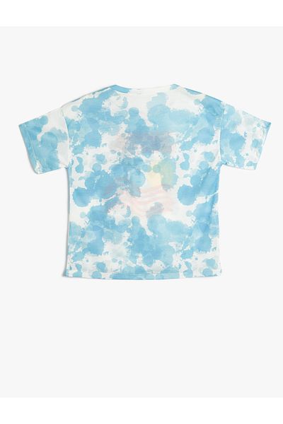 Koton T-Shirt Short Sleeve Crew Neck Batik Patterned