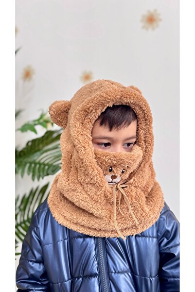 Genel Markalar Kahverengi Teddy Kulaklı Peluş Şapka