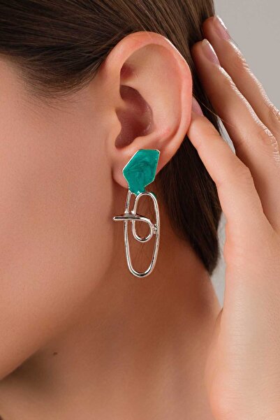 MRK Mineli Gümüş Tasarım Küpr