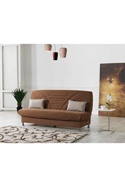 Meşe Home Smart Koltuk Takımı Kılıflı S Yaylı Kanepe Bazalı Yataklı Modern Konforlu Rahat (Üçlü+Berjer+Puf)