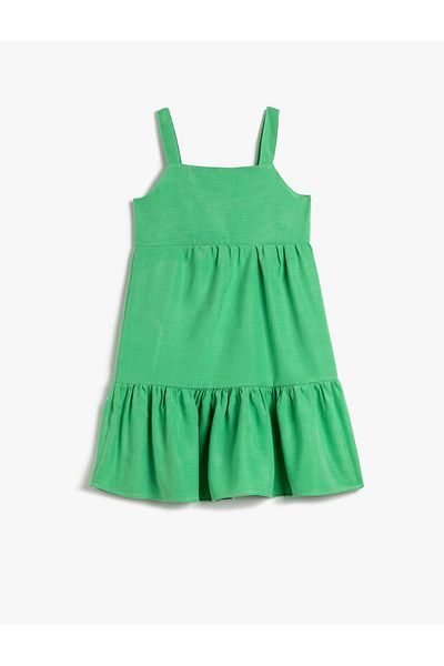 Koton Rochie Basic Lungime Midi Curea Tesatura Modal