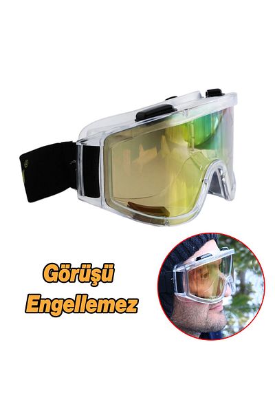 Badem10 Rainbow Pattern - Vented Ski Glasses, Snowboard Glasses, Economic Series
