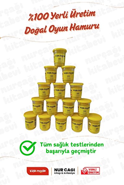 Kids Mode Kidsmode Yerli Üretim Doğal Oyun Hamuru tekli SARI 115 gr