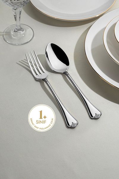Nehir Fulya Simple 12 Person 60 Piece Cutlery Set