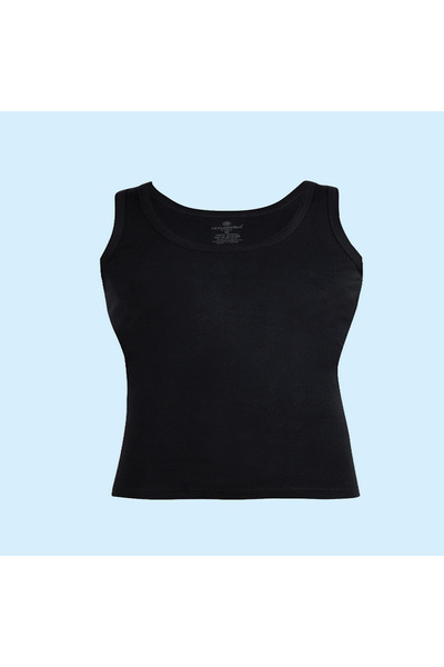 Ceylanoğlu Men's 6-Piece 100% Cotton Combed Cotton Single Jersey Black Undershirt 001