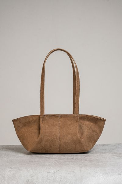 Çantacımstore Beige Suede Women's Bag - Double Handle, Model 8225