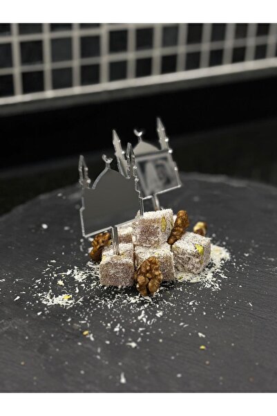 Tara Stüdyo Hurmalık Gümüş Camii Cupcake Kek Ve Tatlı Süsleri Pasta Kürdanı 4'lü