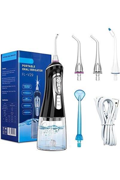 Arabest Cordless Dental Oral Irrigator with 9 Modes, 320ML Portable and Rechargeable