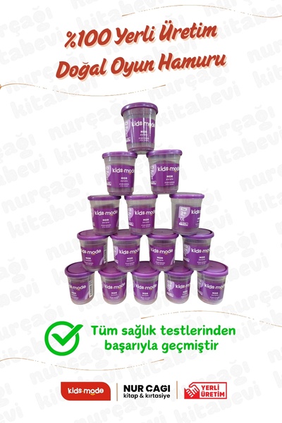 Kids Mode Kidsmode Yerli Üretim Doğal Oyun Hamuru tekli MOR 115 gr