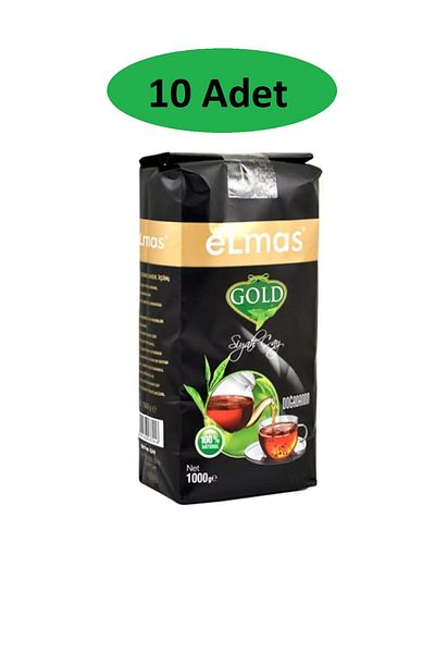 Elmas Çay Diamond Gold Black Bulk Tea 1 Kg* 10 Pieces