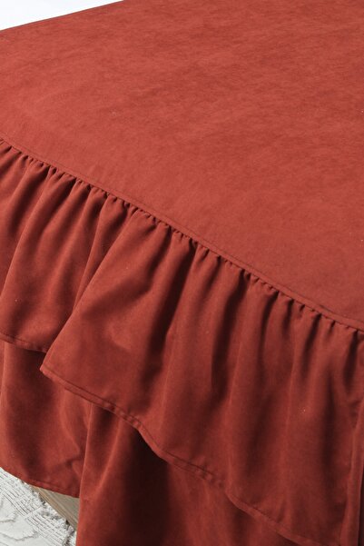 cotton maison Poly Bed Runner Set Ruffled 80X260 cm