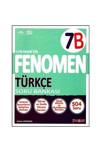 Kurmay Yayınları FENOMEN OKUL 7. SINIF TÜRKÇE SORU BANKASI (B) / 9786057575654