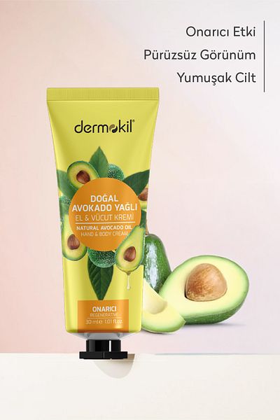 Dermokil Avocado Oil Hand and Body Cream 30 ml