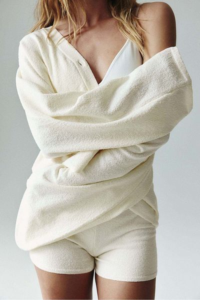H&M Bouclé-knit cardigan