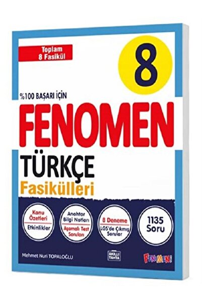 Fenomen Yayıncılık 8. Sınıf Türkçe Fasikül Seti 8 Kitap