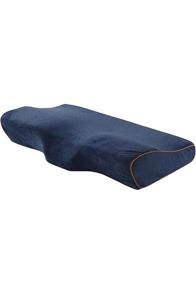 fulina Orthopedic Neck Pillow, Memory Foam Bedding Sleeping Pillow,50x30x10,Dark Blue
