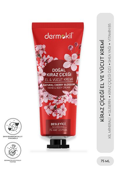 Dermokil Doğal Kiraz Çiçeği El&vücut Kremi 75 ml