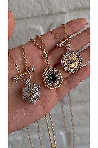 h&b design jewel Çelik Vip Madalyon Kolye