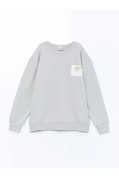LC Waikiki Σετ αθλητικής φόρμας για αγόρια LCW Kids Grey Crew Neck