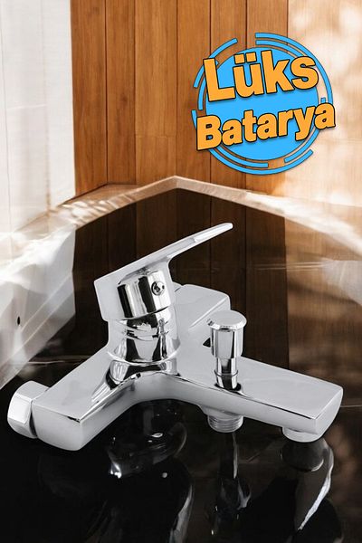 Badem10 Mars Mix Bathroom - Wall Mounted, Double Water Inlet Sink & Kitchen Shower Faucet Mixer