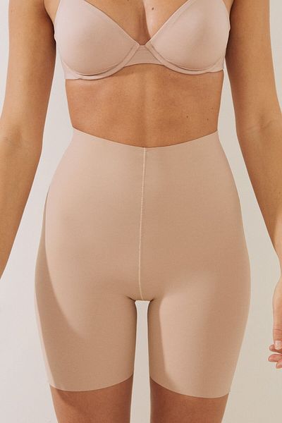 MİSTİRİK Corset cu dresuri biker model Porfy tăiat cu laser - bandă de silicon anti-alunecare, culoarea pielii