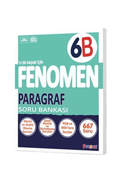 Fenomen Yayıncılık Fenomen Yayınları 6. Sınıf Paragraf B Soru Bankası Güncel ...