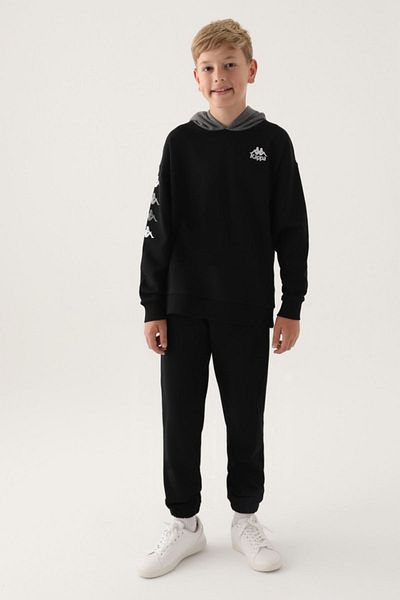 Kappa 7-16 Years Old Boy Black Sweatshirt