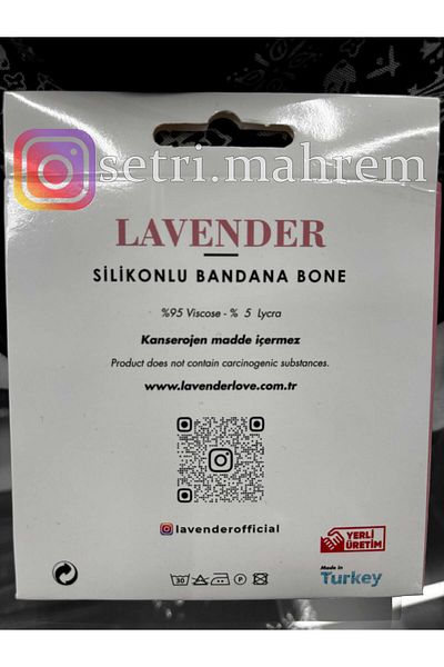 LAVENDER Silicone Bandana Bonnet