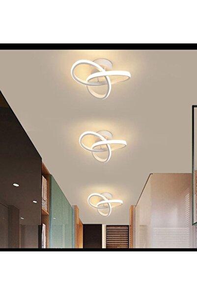 MİLA AYDINLATMA Dönence Modern Tekli BEYAZ plafonyer Led 3 RENK Power Ledli S...