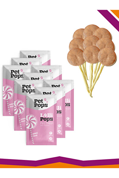 PET POPS Lollipops Tavuk Ciğeri Kefir Dondurularak Kurutulmuş Kedi Köpek Ödül...