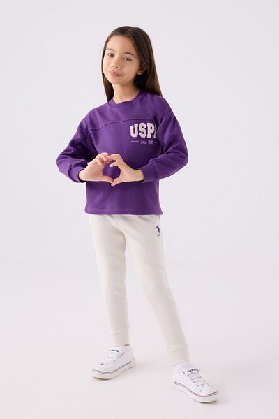 U.S. Polo Assn. 9-15 Years Girl's Polo ASSN Suit - Licensed, Purple