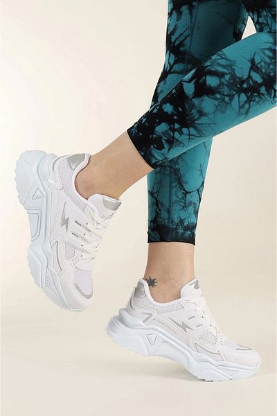 AlbiShoes Pantofi sport cu talpă groasă din plasă de vară pentru femei, 5 cm, ușoare, confortabile, pentru mers zilnic