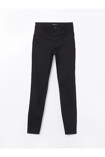 LC Waikiki Γυναικείο τζιν παντελόνι LCW Jeans Μαύρο Jupiter Super Skinny Fit