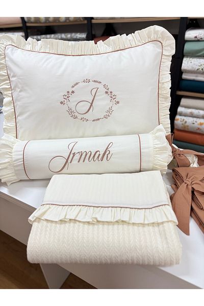 GAYE EV TEKSTİLİ Single Pique Pillow - Candy Color, 100% Cotton, Oeko-Tex Certified