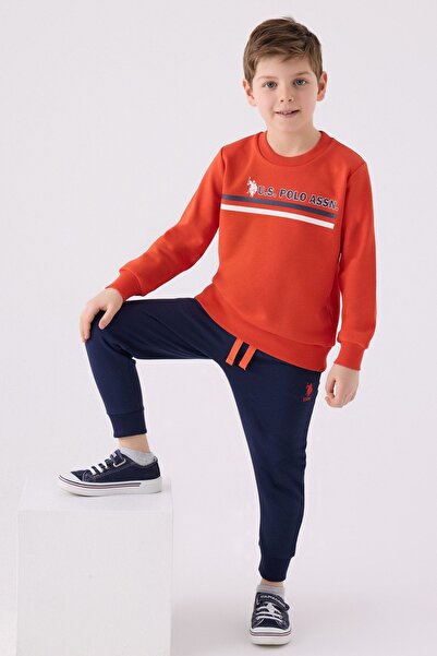 U.S. Polo Assn. Момчешки отбор по поло 4-15 години - Лицензиран ASSN - Оранжев