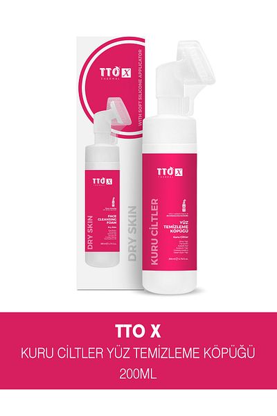 TTO X Face Foam with Applicator with Tea Tree for Dry Skin (Lansmana Special Price)