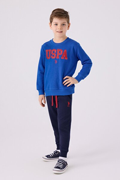 U.S. Polo Assn. 4-15 Yaş Lisanslı Us Polo ASSN Erkek Çocuk Takım -Saks Mavi