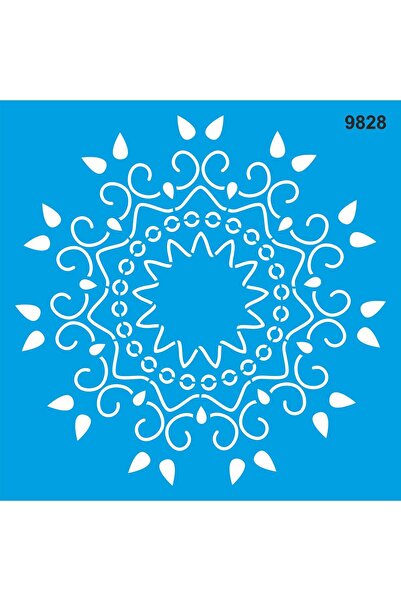 StencilSepeti نمط الزهرة - قالب رسم استنسل